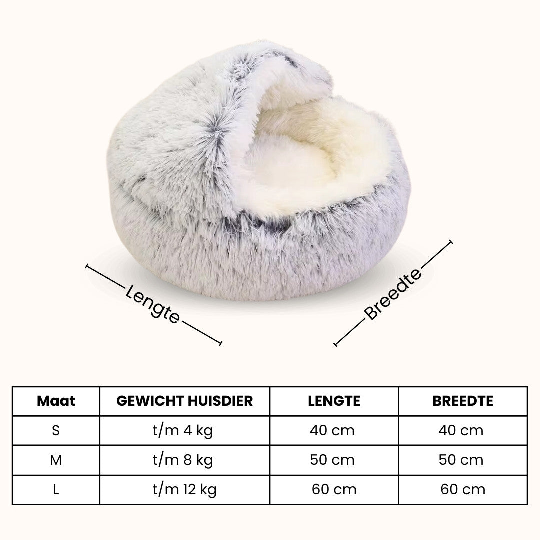 Luxe Kalmerend Slaapnest - Voor Katten & Kleine Honden