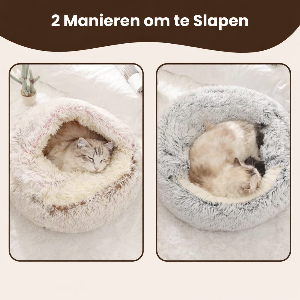 Luxe Kalmerend Slaapnest - Voor Katten & Kleine Honden