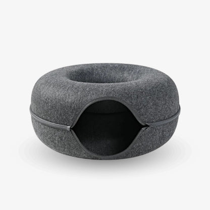DierComfort™ 2-in-1 Donut Tunnel Bed voor Katten