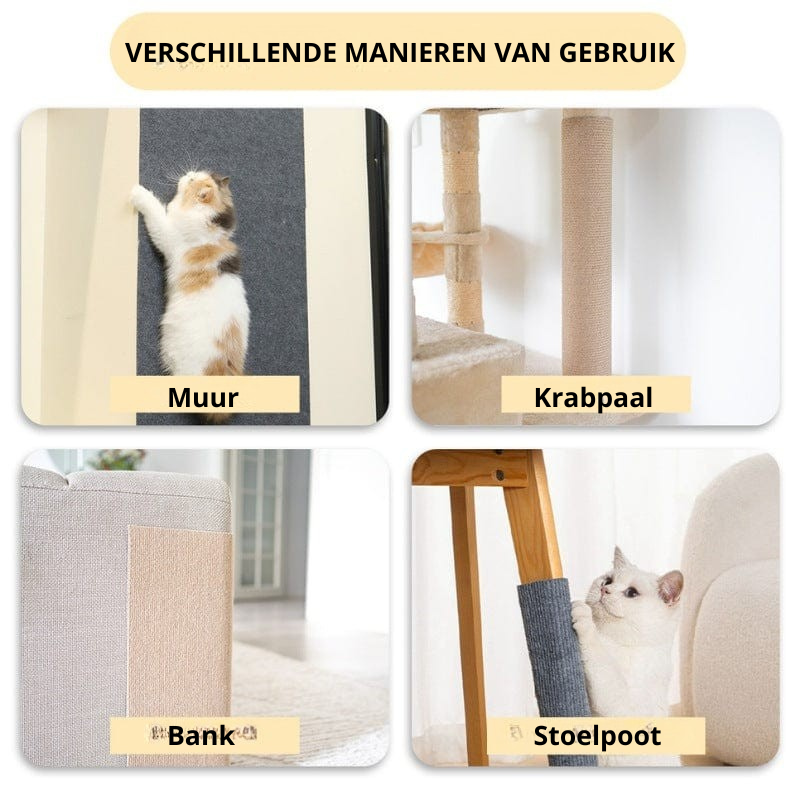 DierComfort™ - Multifunctioneel krabtapijt voor katten