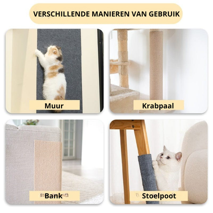 DierComfort™ - Multifunctioneel krabtapijt voor katten