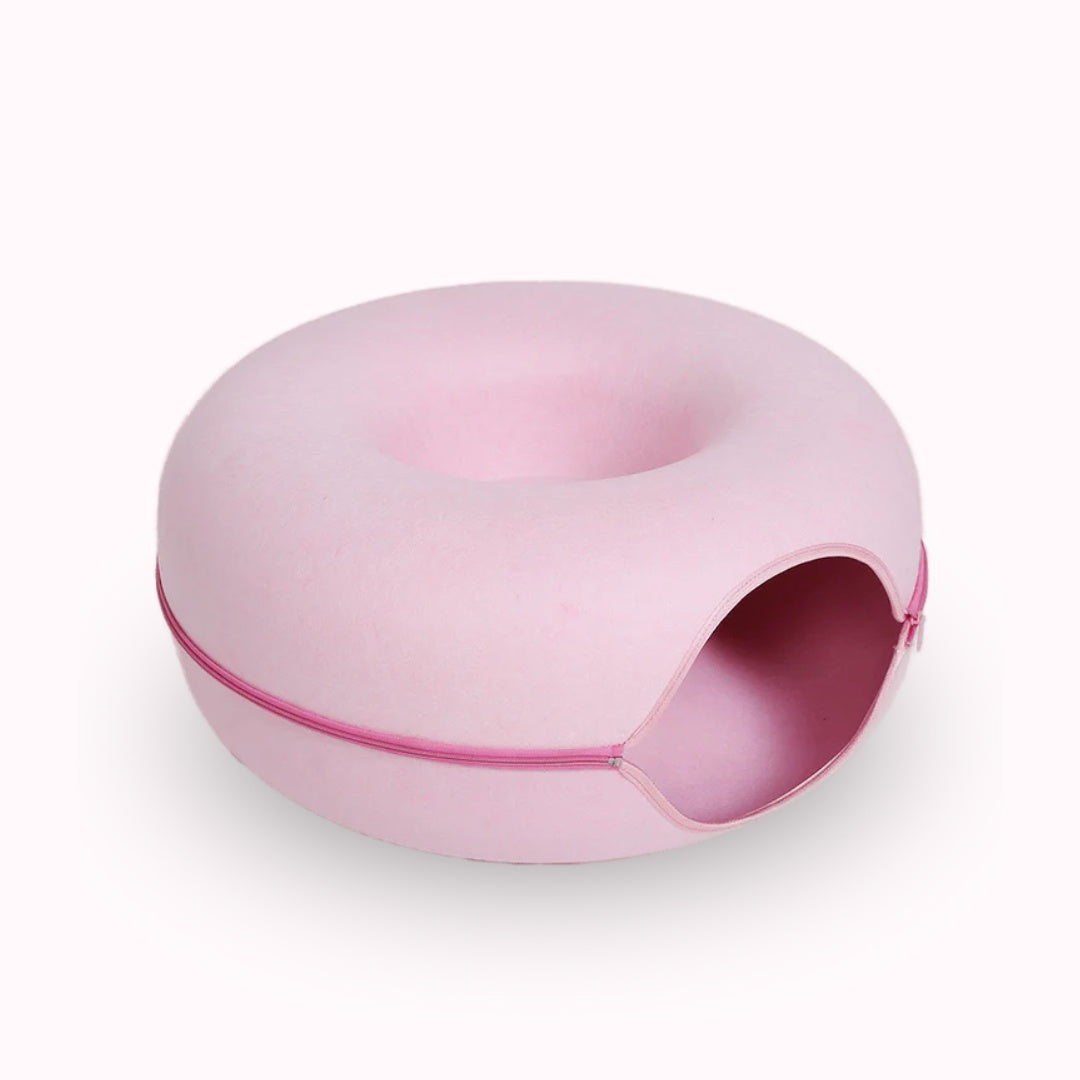 DierComfort™ 2-in-1 Donut Tunnel Bed voor Katten