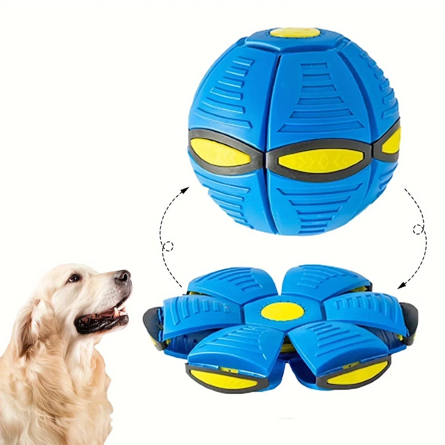 Vliegende Schotel Bouncing Ball voor Honden – Zacht Plastic